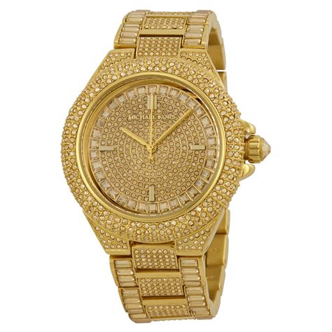 michael kors ladies mk5720 gold camille glitz crystal watch|Michael Kors camille mk5720.